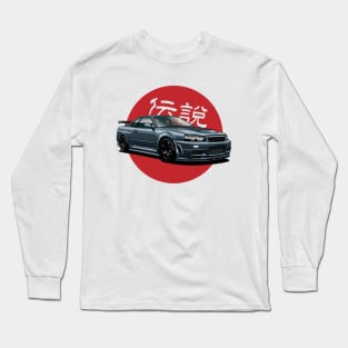 Skyline GT-R R34 Long Sleeve T-Shirt